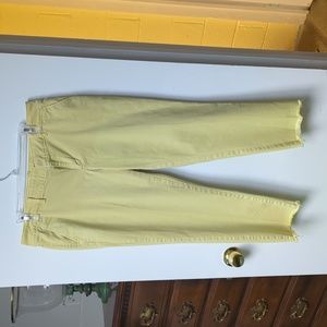 Loft yellow capris